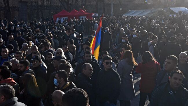 Акция протеста оппозиции в Ереване