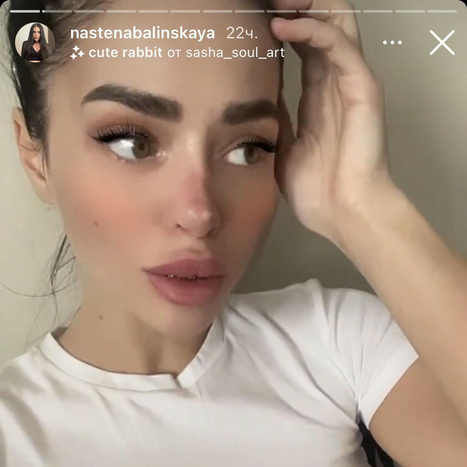 Анастасия Балинская нос