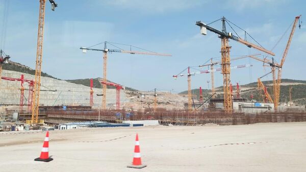 Стройплощадка АЭС Аккую в Турции