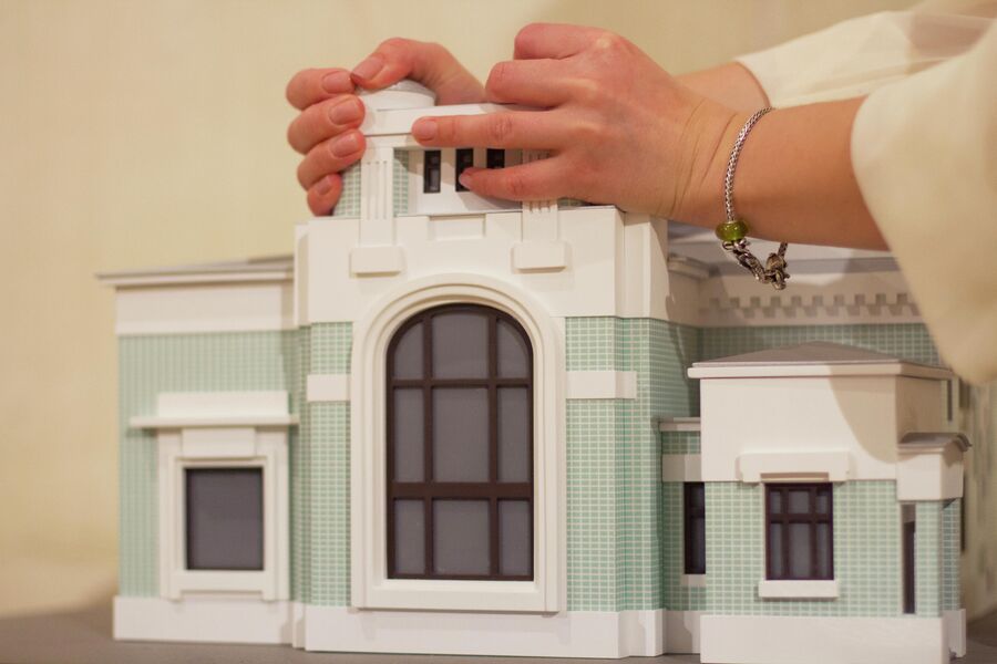 Тактильная модель здания, созданная для выставки Эпоха Модерна в Музее Щусева