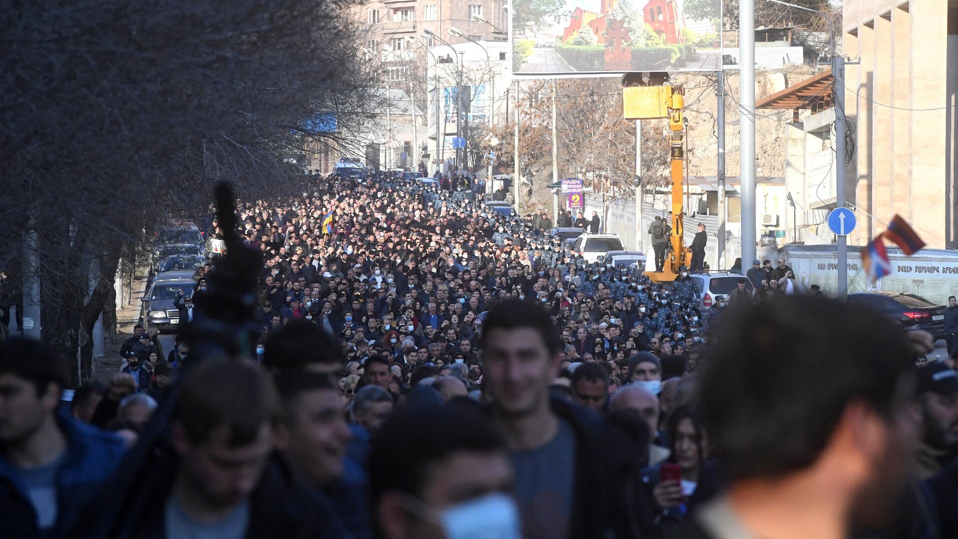 Участники митинга оппозиции в Ереване - РИА Новости, 1920, 09.04.2021