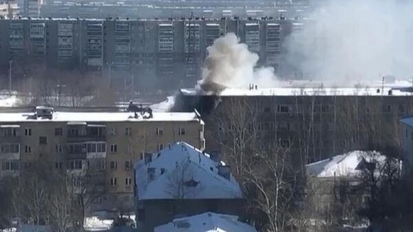 Пожар в здании ЦНИИ металлургии и материалов в Екатеринбурге