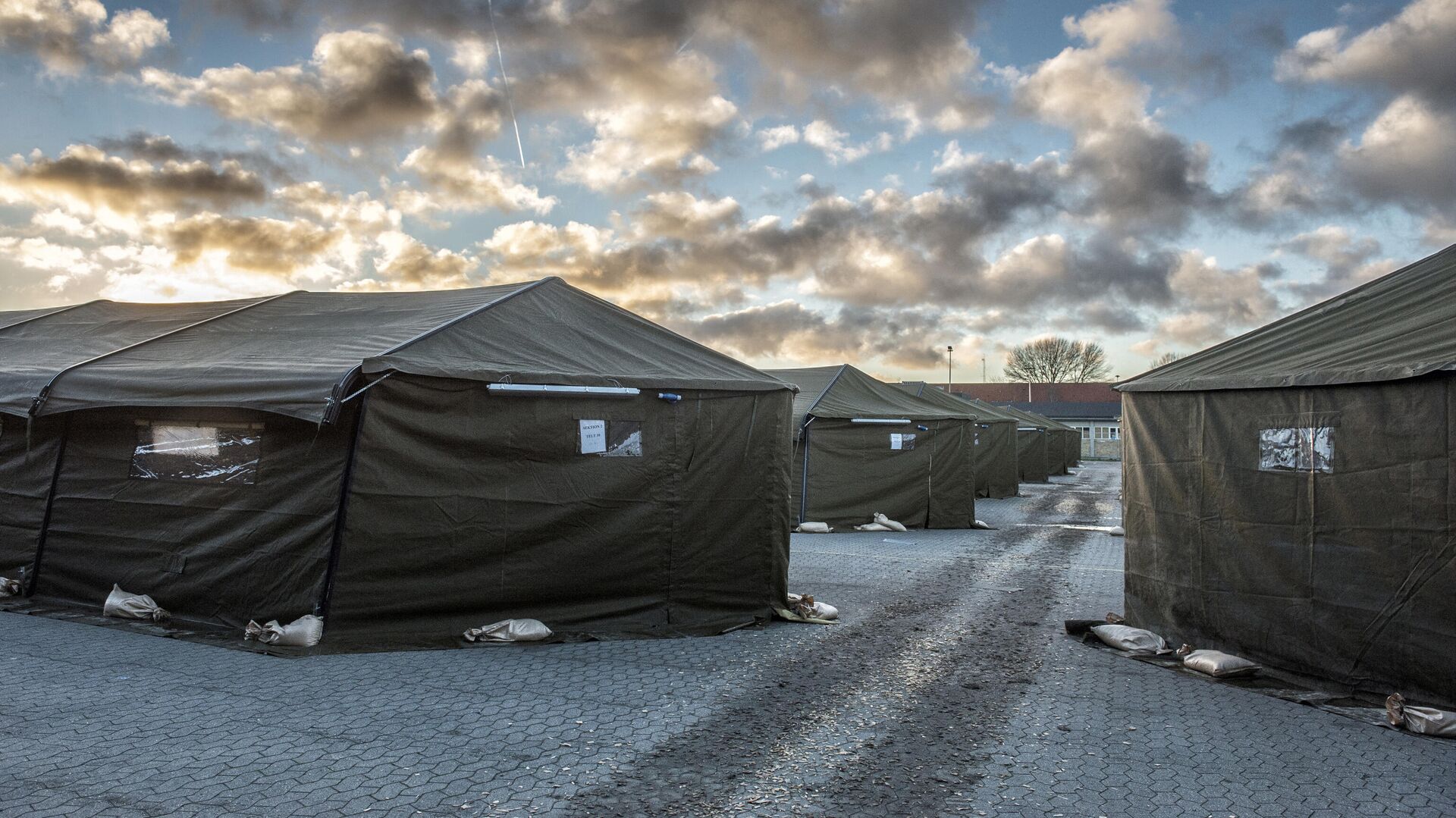 Лагерь беженцев в 100 км от Копенгагена, Дания  - РИА Новости, 1920, 07.04.2021