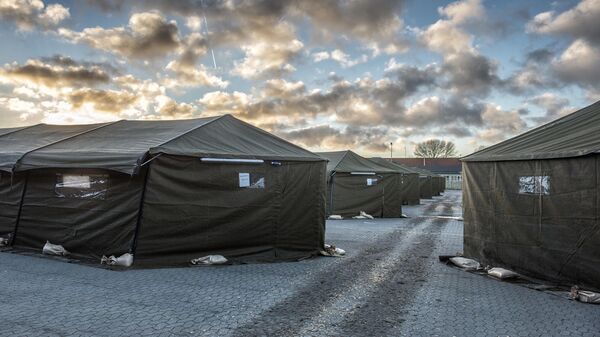 Лагерь беженцев в 100 км от Копенгагена, Дания 
