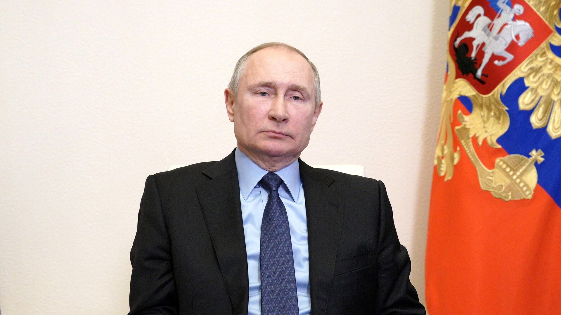 Президент РФ Владимир Путин проводит оперативное совещание с постоянными членами Совета безопасности РФ - РИА Новости, 1920, 15.03.2021