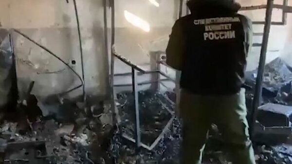 Сауна после крупного пожара в жилом доме в Анапе: кадры СК РФ