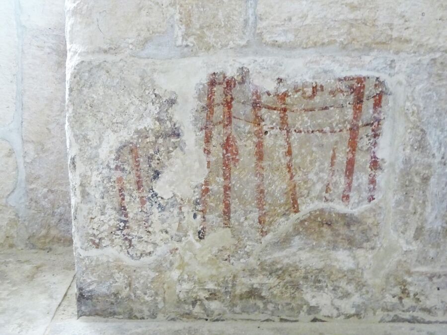 Церковь Бориса и Глеба в Кидекше, фрески XII-XIII века 