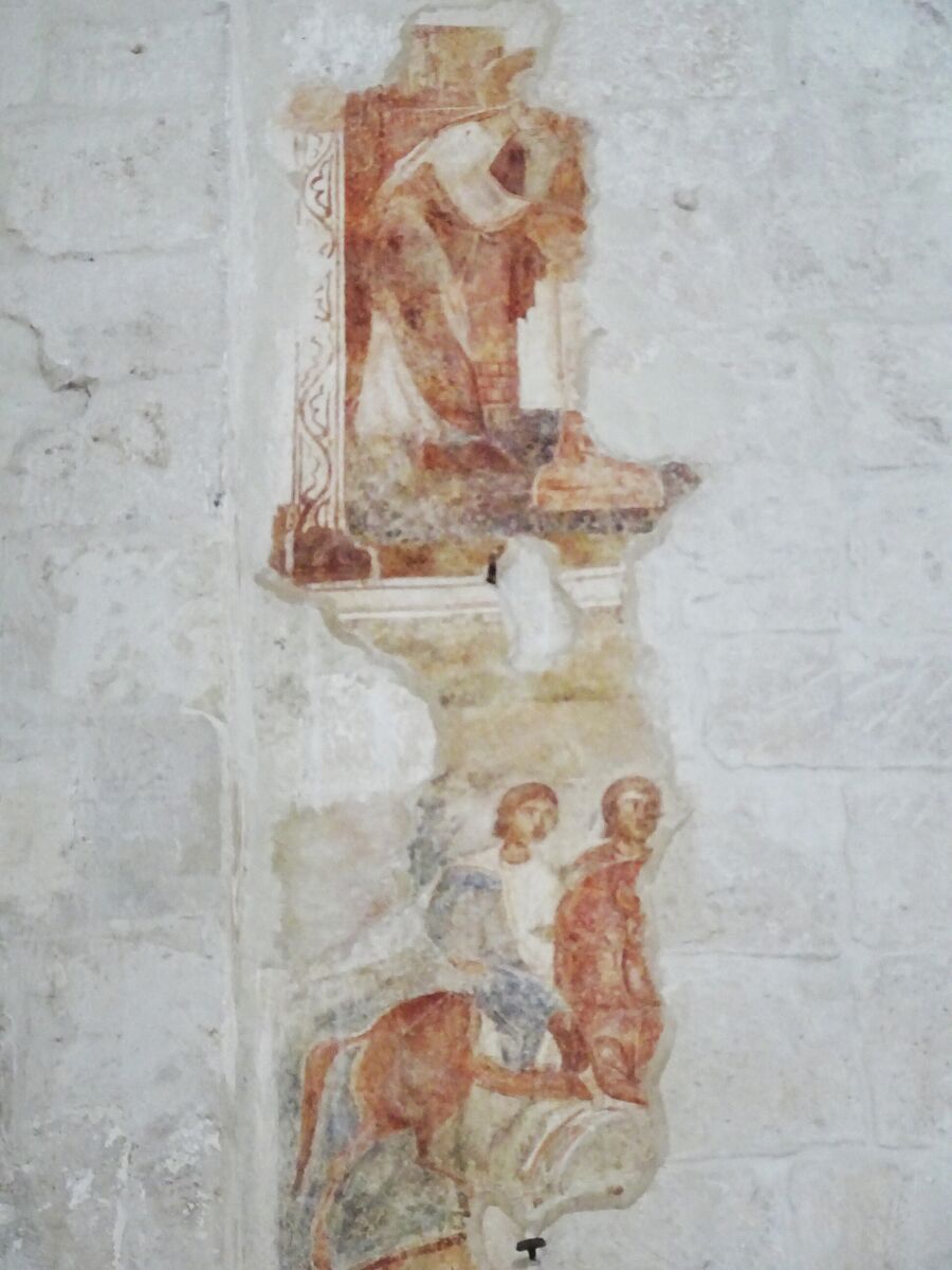 Церковь Бориса и Глеба, фрески XII-XIII века