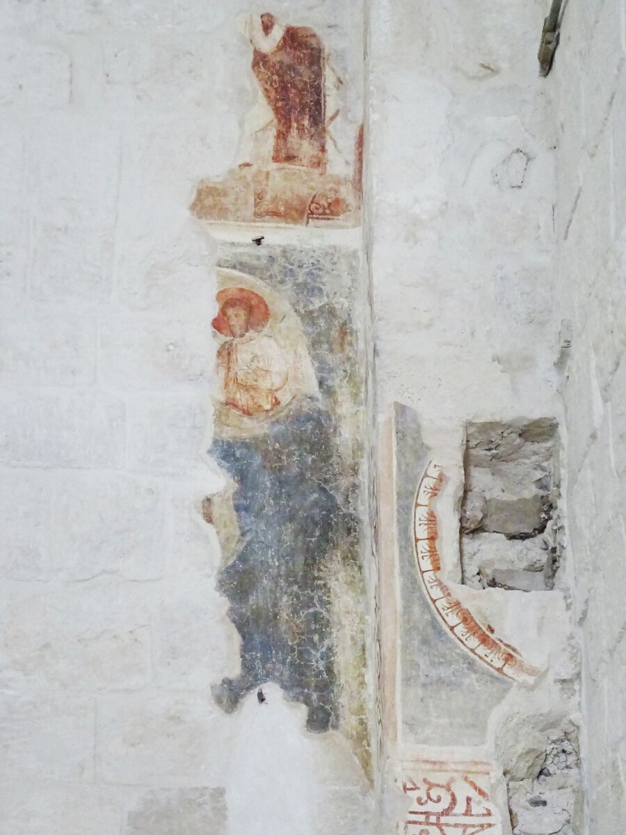 Церковь Бориса и Глеба, фрески XII-XIII века