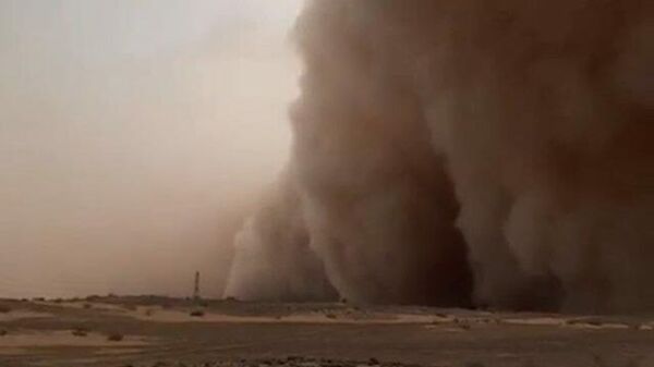 Сильнейшая песчаная буря в Персидском заливе
