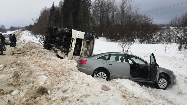 В Шуйском районе Ивановской области произошло ДТП с участием пассажирского автобуса