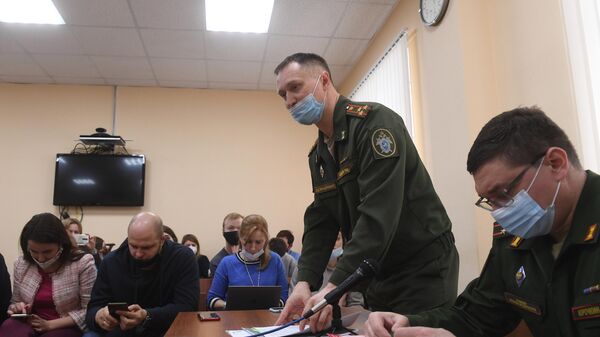 Заседание 235-го гарнизонного военного суда в Москве, где рассматривается жалоба Алексея Навального