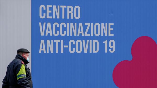 Закрытый центр вакцинации от коронавируса в Риме