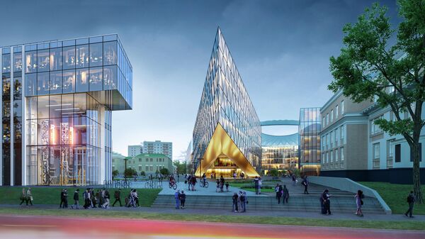 Проект квартала при строительстве кампуса МГТУ имени Баумана в Москве