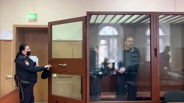 Президент Федерации синхронного плавания России Алексей Власенко, обвиняемый в особо крупном мошенничестве, во время избрания меры пресечения в Басманном суде Москвы