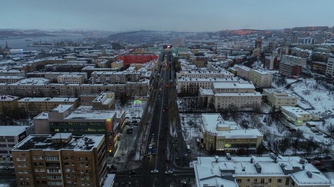 Проспект Ленина в Мурманске