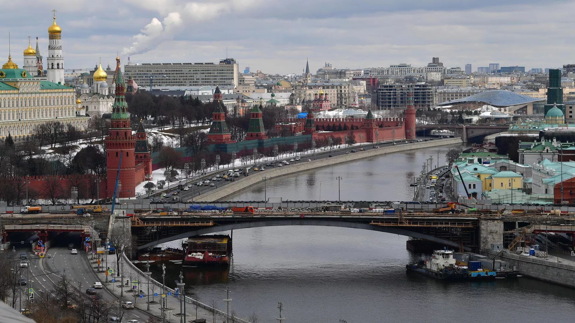 Реконструкция Большого Каменного моста - РИА Новости, 1920, 19.03.2021