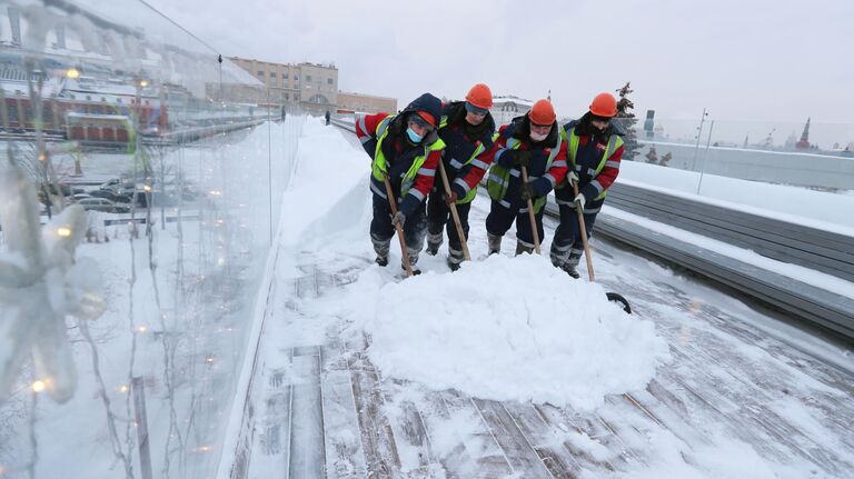 Снегопад в Москве