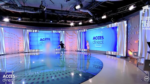 Кадр из программы Acces Direct на румынском телевидении