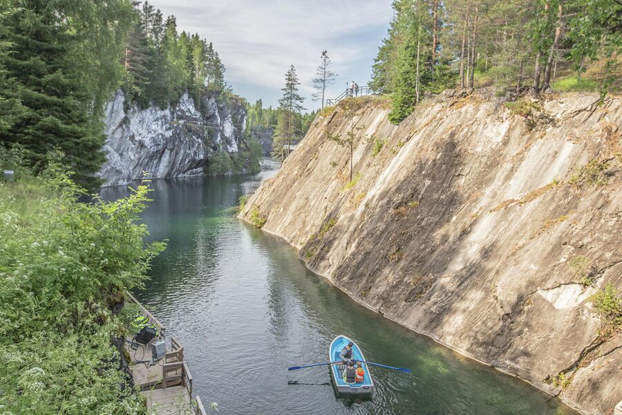 Горный парк Рускеала, мраморный каньон 