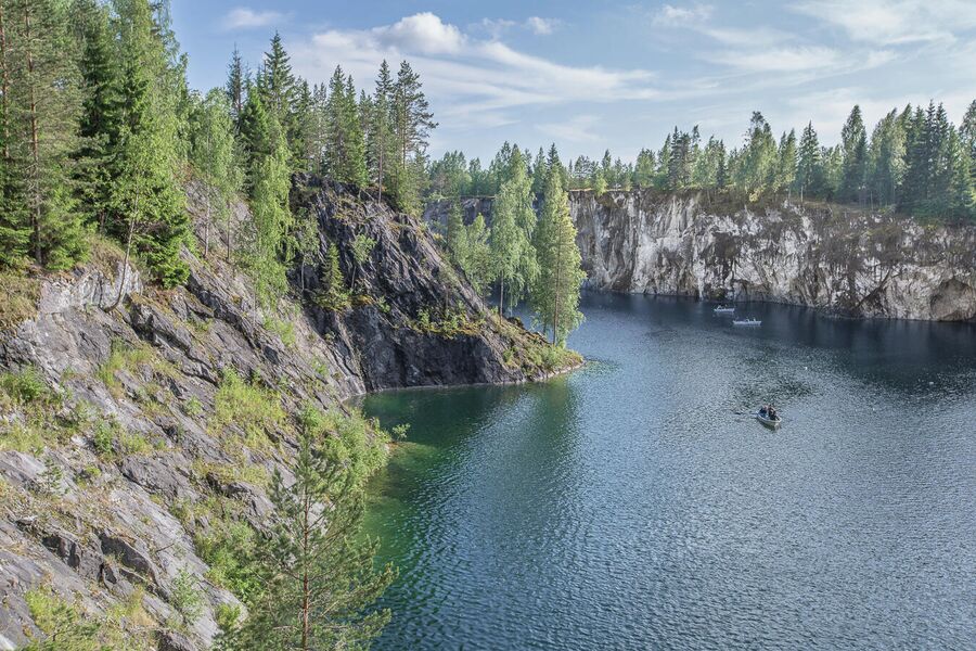 Горный парк Рускеала, мраморный каньон 