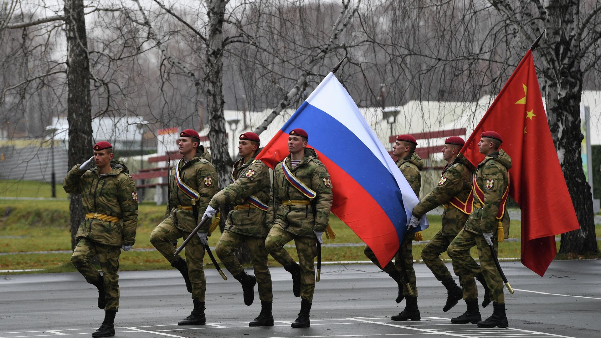 Церемония закрытия совместного российско-китайского антитеррористического учения Сотрудничество-2019 в учебном центре Горный в Новосибирской области - РИА Новости, 1920, 09.05.2021