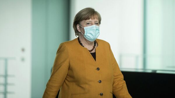Канцлер Германии Ангела Меркель в Берлине. 24 марта 2021 