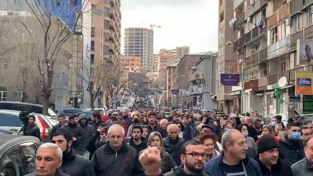 Шествие противников Пашиняна с требованием отставки премьера  - РИА Новости, 1920, 28.03.2021