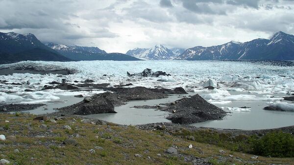 Вид на ледник Кник, Аляска