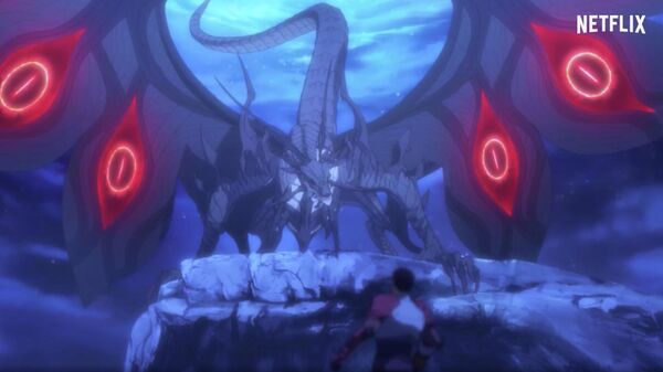 Кадр из аниме-сериала Netflix Dota: Кровь дракона 