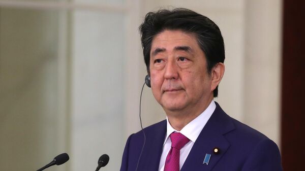 Экс-премьер Японии Синдзо Абэ 
