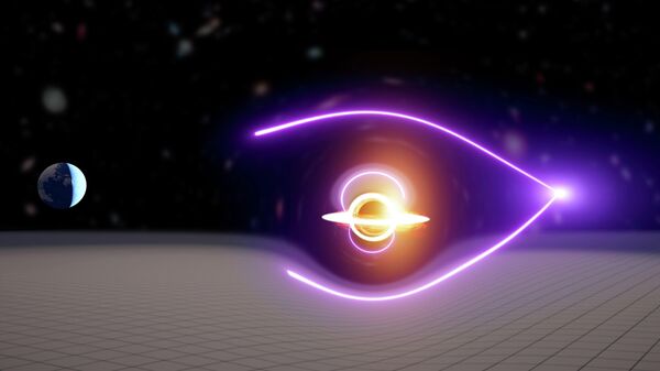 Первая черная дыра промежуточной массы обнаружена благодаря эффекту гравитационного линзирования гамма-всплеска