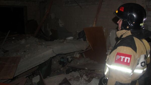 Последствия взрыва газа в жилом доме в Зеленодольске (Татарстан), где обрушились шесть квартир