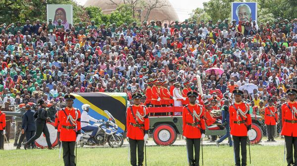 Церемония прощания с покойным президентом Танзании Джоном Магуфули