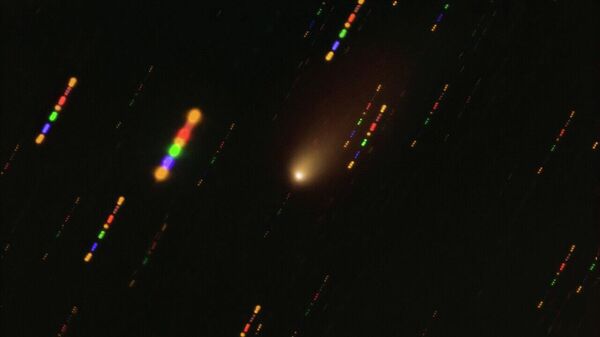 Изображение кометы 2I/Borisov, полученное на Очень Большом телескопе (VLT) ESO в конце 2019 года, когда комета проходила мимо Солнца