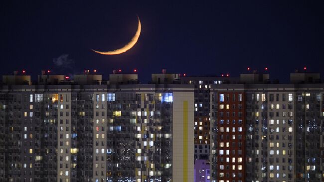 Жилые дома в микрорайоне Митино в Москве