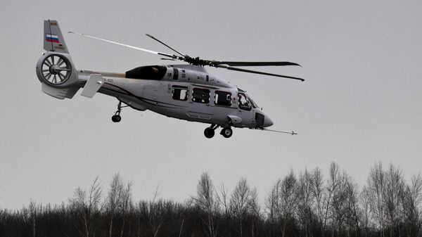 Полет вертолета Ка-62 в рамках сертификационных испытаний