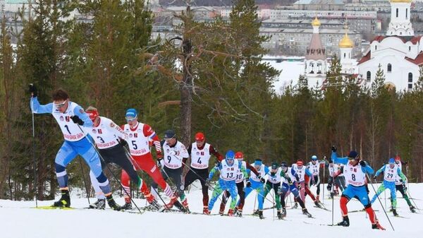 Лыжники на чемпионате России