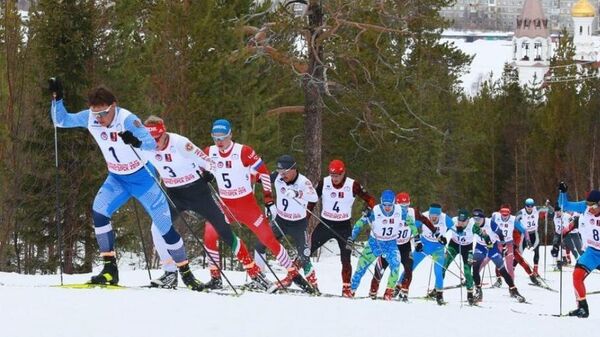Лыжники на чемпионате России