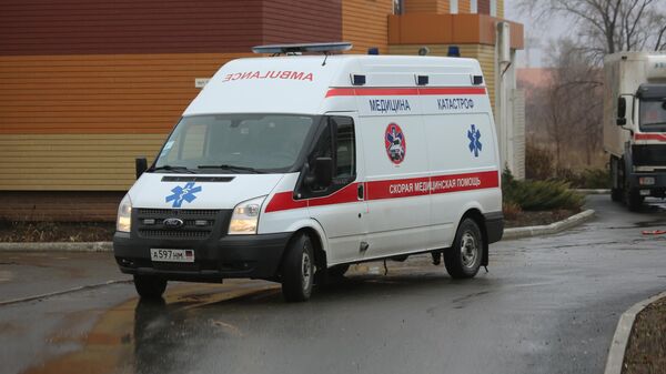 Автомобиль скорой помощи в Донбассе