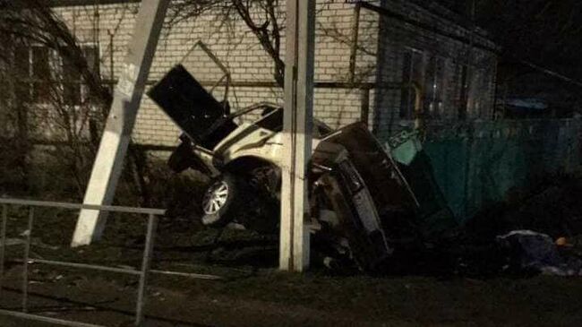 На месте ДТП в станице Бесскорбной Новокубанского района Краснодарского края