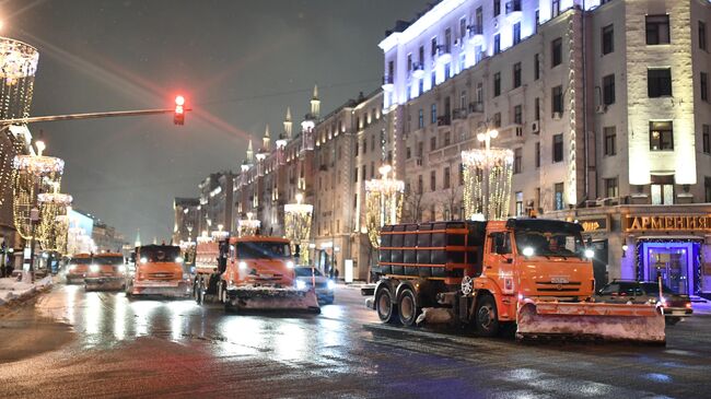 Снегопад в Москве