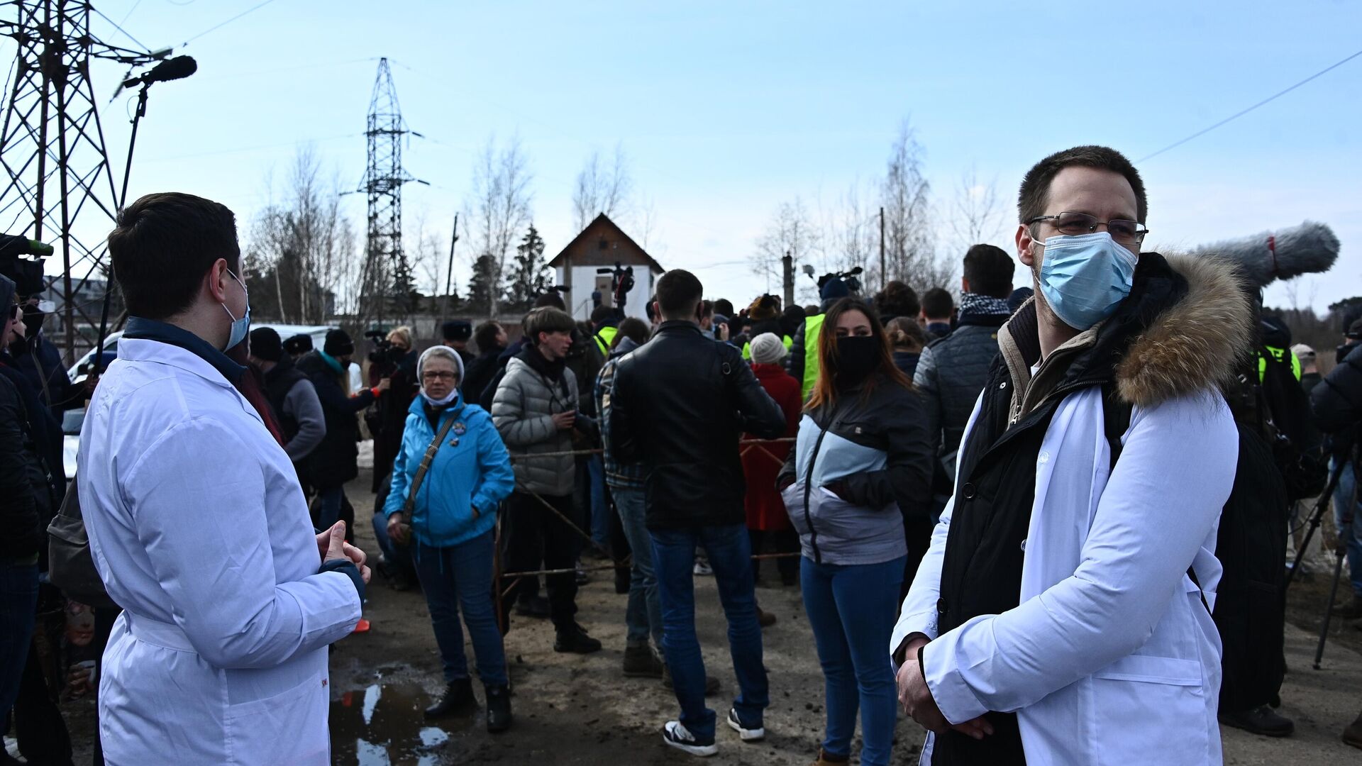 Ситуация у исправительной колонии № 2 в городе Покрове Владимирской области - РИА Новости, 1920, 06.04.2021