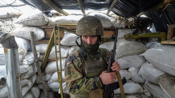 Украинский военный в Луганской области