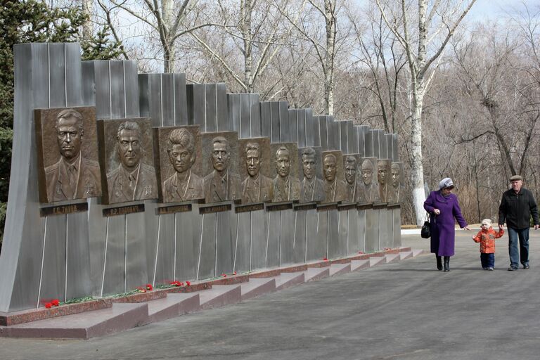 Архитектурный комплекс Гагаринское поле на месте приземления космонавта Юрия Гагарина возле села Терновка Саратовской области