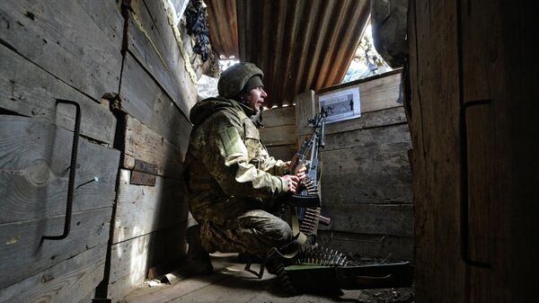 Украинский военный в Донецкой области