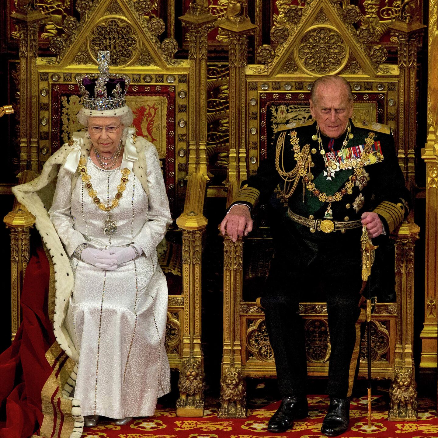 Королева Елизавета 2 и Король Филипп
