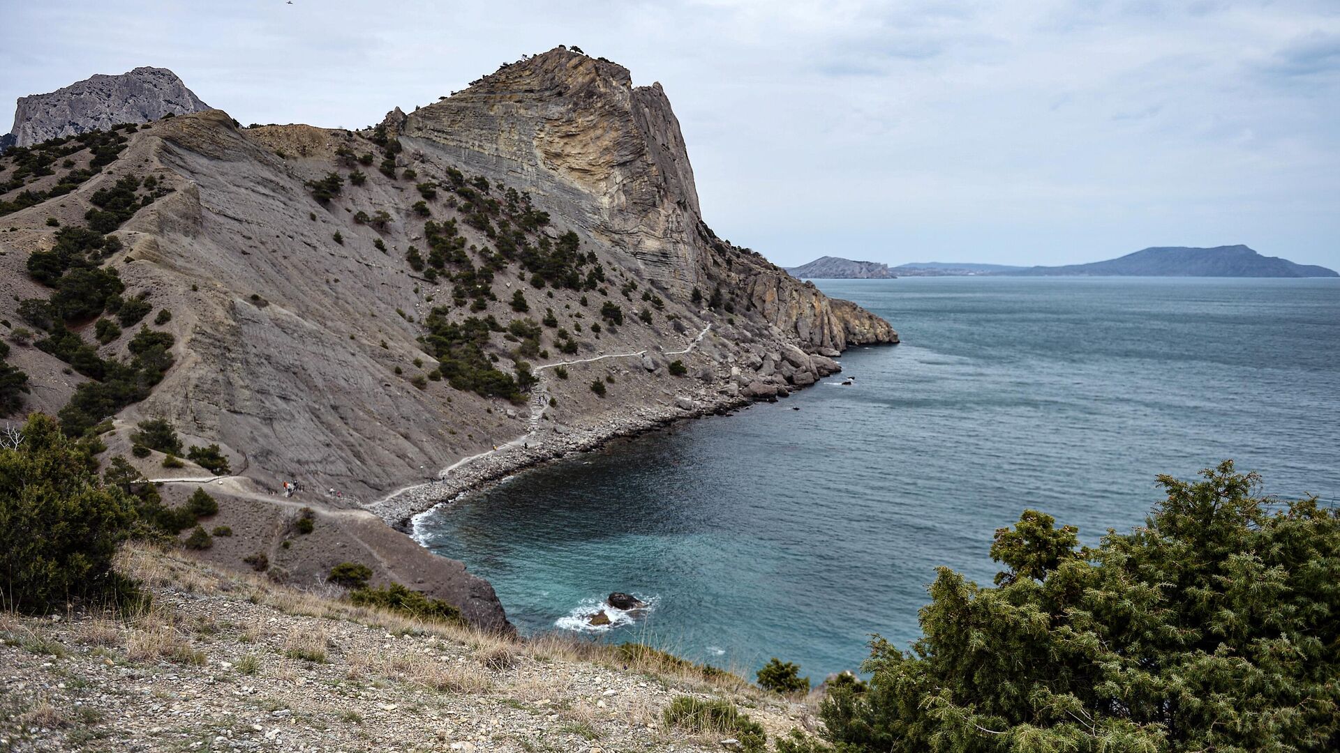 Мыс Капчик рядом с поселком Новый свет в Крыму - РИА Новости, 1920, 26.04.2021