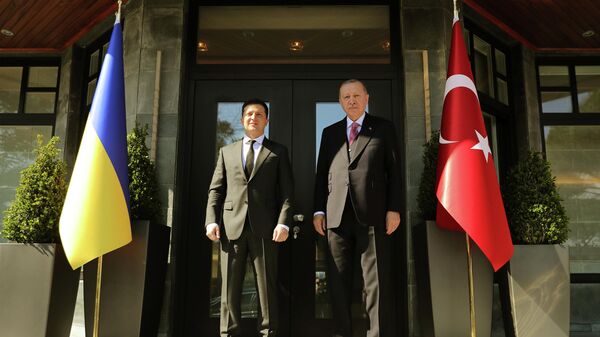 Президент Украины Владимир Зеленский и президент Турции Реджеп Тайип Эрдоган в Стамбуле