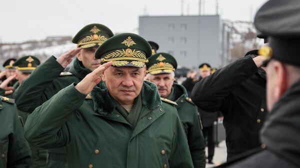 Министр обороны РФ генерал армии Сергей Шойгу с рабочим визитом в Мурманской области